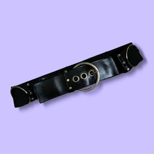 Black Stretchy O-ring Belt